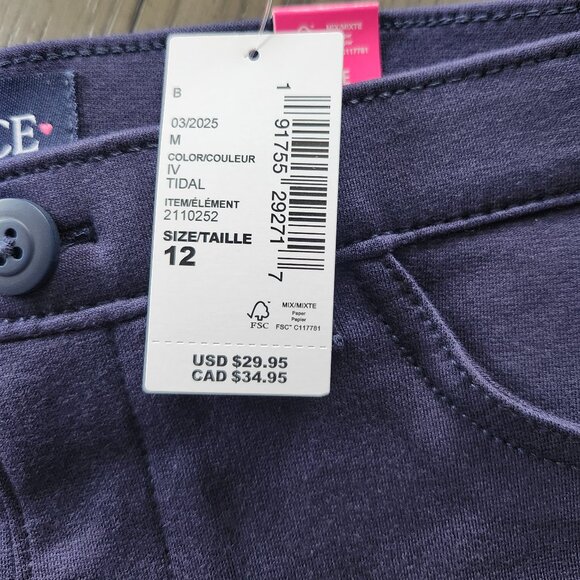 The Children's Place - Navy blue jeggings - Size 12 - Picture 3 of 3